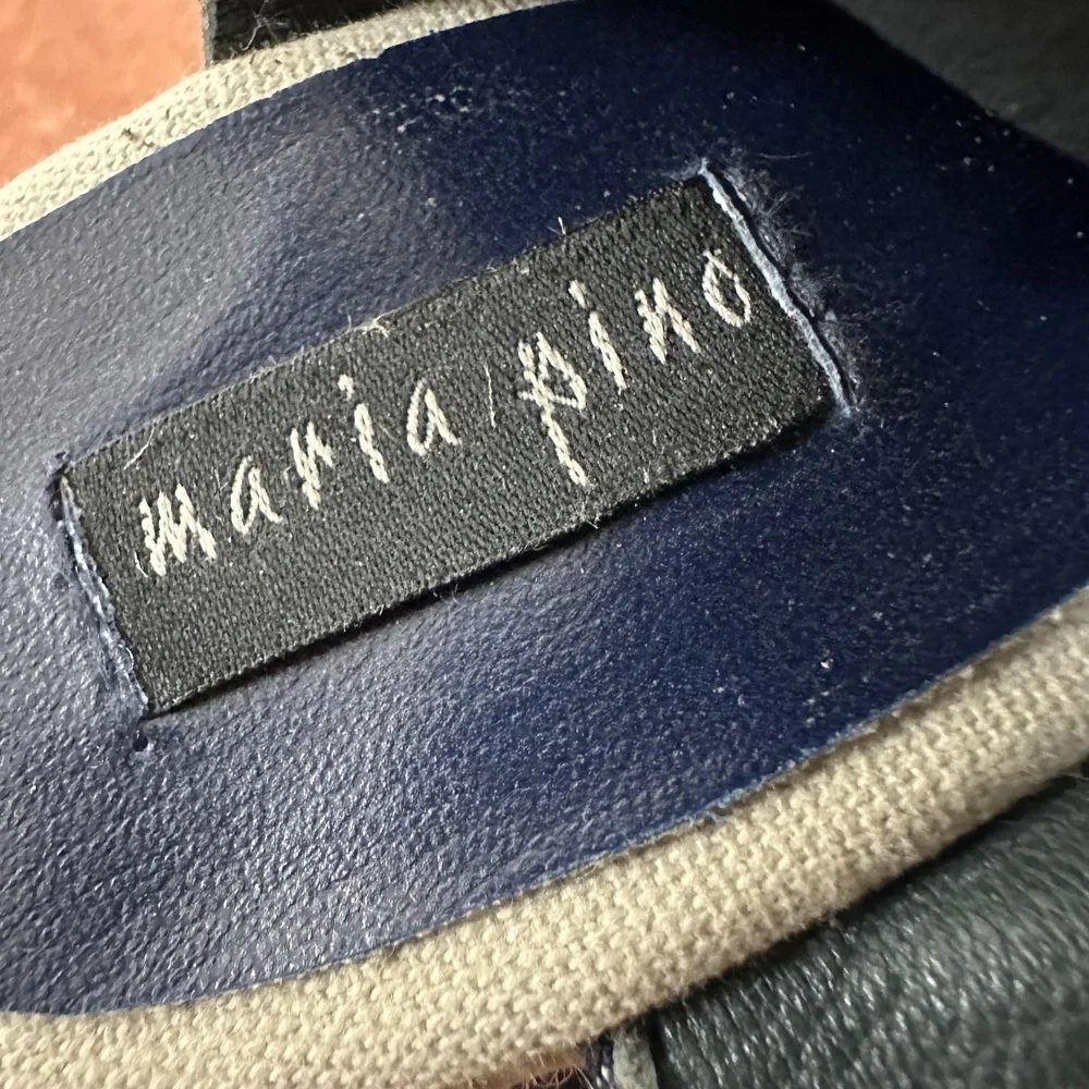 Maria Pino Denim Espadrille Slingback Open Toe Wedge Sandals Size US 9